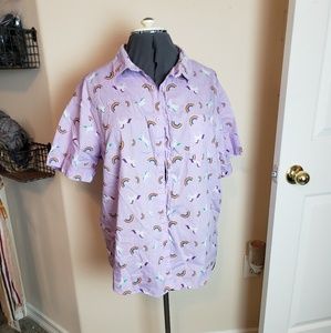 Spencers Unicorn Button Down